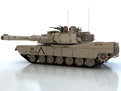 Abrams M1A2 3D model purchase