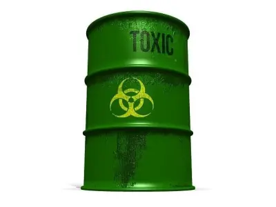 Barrel With Various Textures 3D model