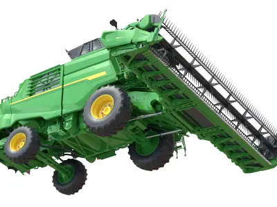 JohnDeere T6 Low-poly 3D model
