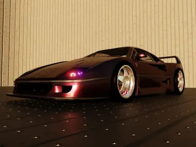 Ferrari  F40 Free 3D model