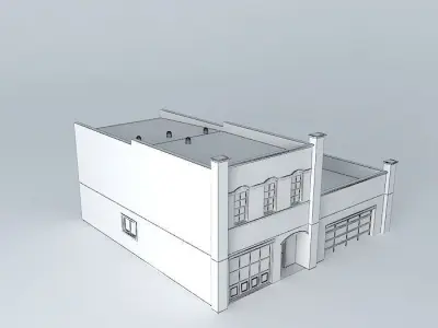 Industrial style House Free 3D model