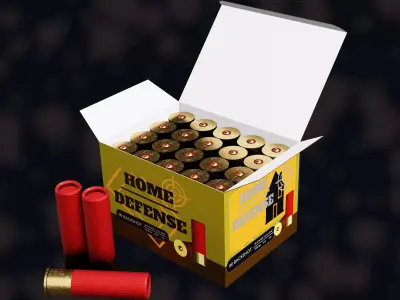 NZ Shotgun Ammo Low-poly 3D model