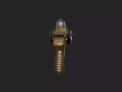 Pistol 3D Model 001 Free low-poly 3D model