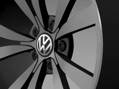 VW Beetle 2012 rim 3D model
