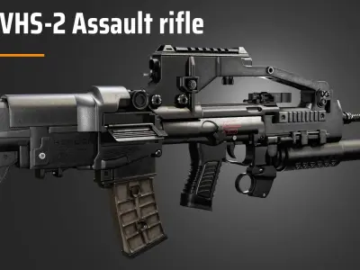VHS-2 assault rifle 3D model purchase
