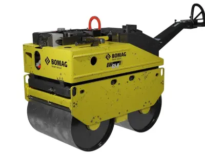 Vibrating Roller Bomag BW 65H 3D model