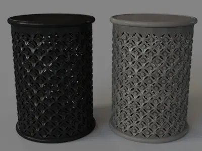 Pacey Archive Side Table Antique 3D model