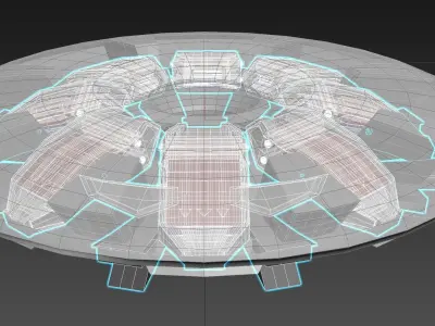 Inverted Octo Coanda Aero Foil Craft - Concept 3D model