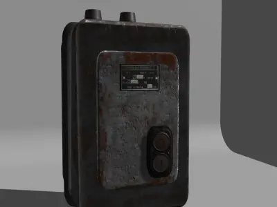 Industrial switch On-Off Low-poly 3D model