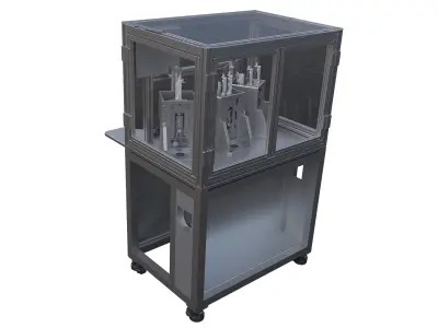 Automatic locking shim machine 3D model
