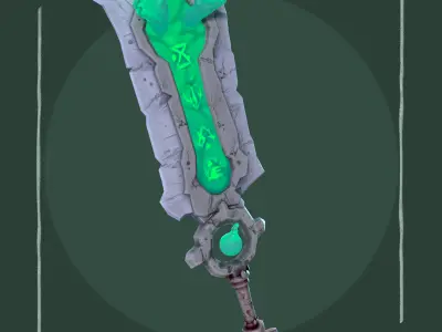 Banished Sword - Game Ready -  Low-poly 3D model