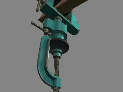 Universal Vice Tool Low-poly 3D model