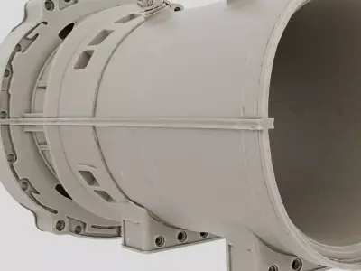 Industrial Machine Gearbox Housing for 3D print 3D model