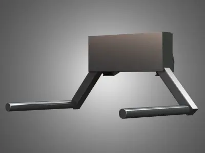 Roll-type Bale Fork - Front Loader 3D model