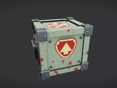 military supply crate 3D model