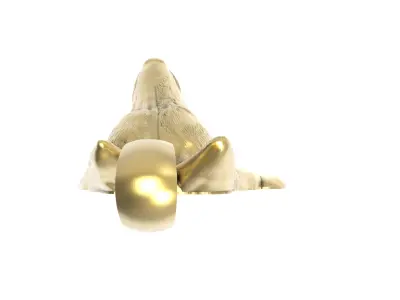 Wolf Head Pendant 3D print model