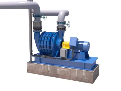 blower sludge pump 3D model
