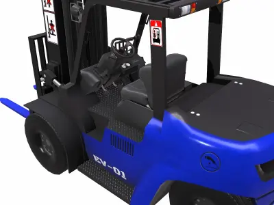 ForkLift - EV Low Poly  Low-poly 3D model