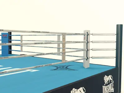 Boxing Ring 3D model 7