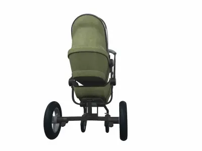 Baby stroller 01 3D model