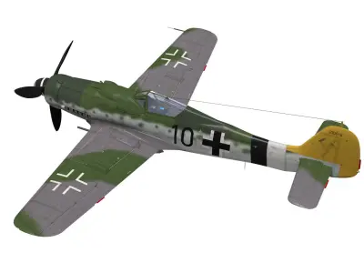 Focke Wulf Fw190 D9 3D model purchase