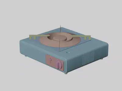 Gas Stove 3D Model 3D model