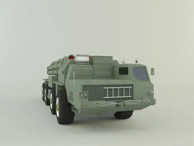 RZSO Smerch Russian Defense 3D model