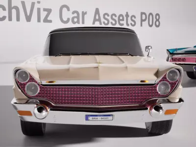 ArchViz Car Assets P08 - Unreal Engine 5 3D model