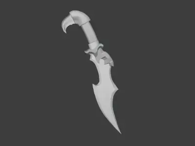 Dagger sword Free low-poly 3D model