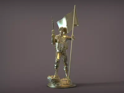 Commando Statue 3D print model purchase