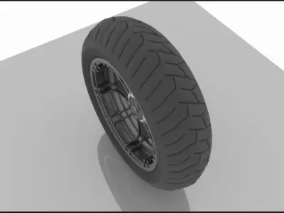 Motorcycle Tyre Free 3D model