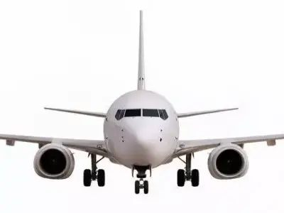 Commercial Airline Low-poly 3D model