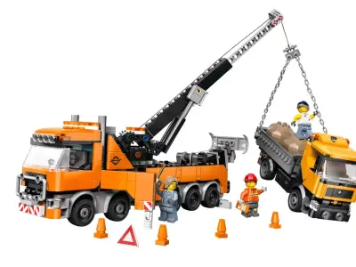 TwindBricks3D - 60467 Heavy-Duty Recovery Tow Truck with Crane  3D print model
