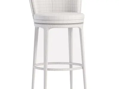 bar stool heks 3D model