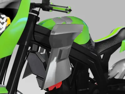 MultiTerrain Bike by Srinaths4cg Low-poly 3D model