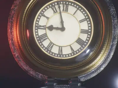 Vintage clock 3D model