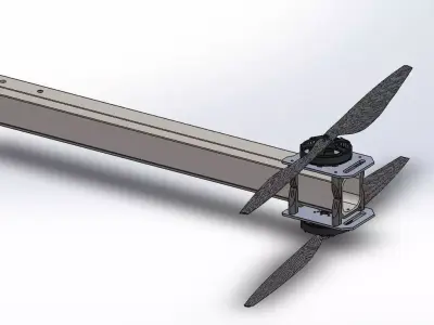 Rotocraft Arm with U8 motor 3D print model