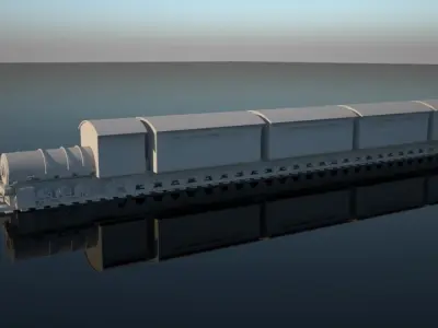 old train 3D print model
