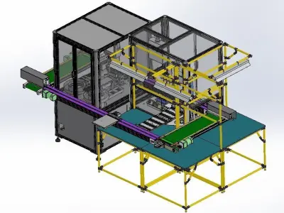 Dispensing integrated production line 3D model