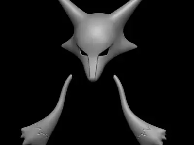 Pokemon Abra Kadabra mask 3D print model