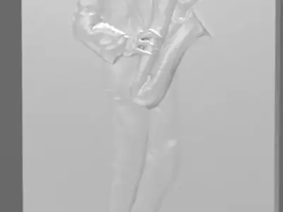 Saxophone Player Free 3D print model
