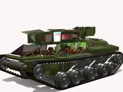 GUANDIRA ARMORED Low-poly 3D model