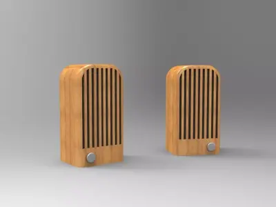 Vintage Speaker Free 3D model