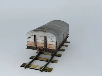 Eco Rail N/Gauge S-R Covered Old Steam Days Free 3D model