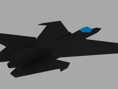 Fighter jet 3D model by BAYUAjiSTUDIO
