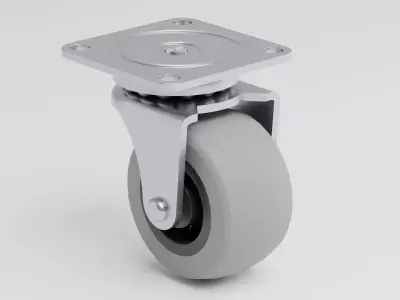 Furniture Caster Wheels Set  9 Models 3D model