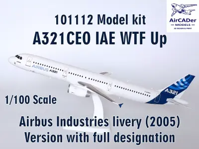 101112 Model kit Airbus A321CEO IAE WTF Up 3D print model