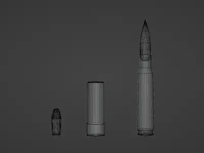Ammunition Pack Low-poly 3D model