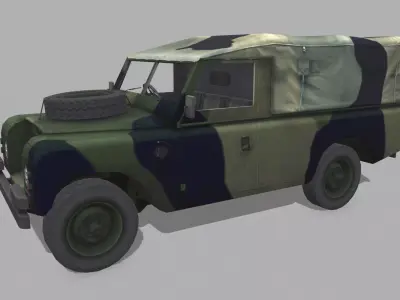 Land Rover 1980 Low-poly 3D model
