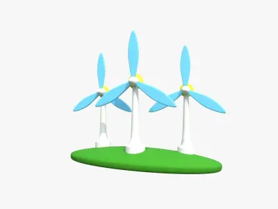 Wind Mill 3D model buy